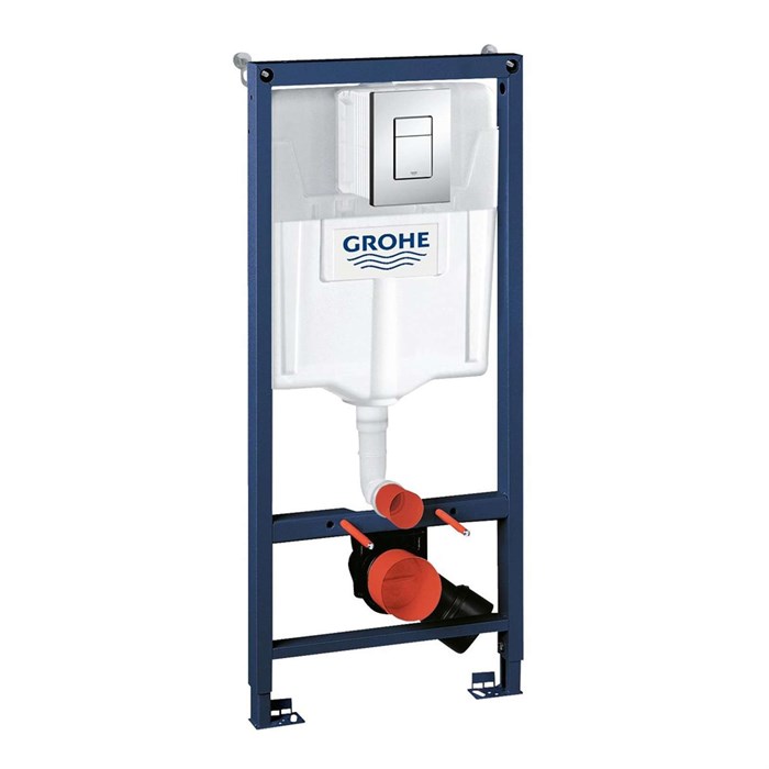 Инсталляция для унитаза Grohe Rapid SL 3 в 1 с кнопкой Skate Cosmopolitan хром 10030 - фото 58