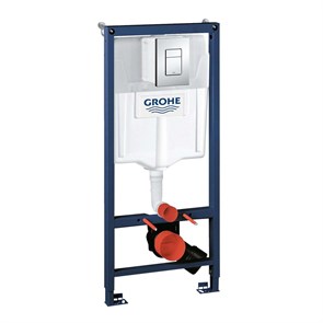 Инсталляция для унитаза Grohe Rapid SL 3 в 1 с кнопкой Skate Cosmopolitan хром 10030